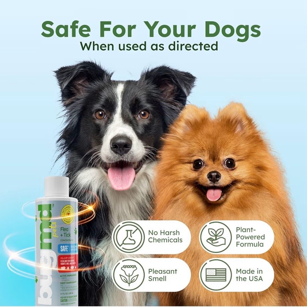 BugMD Pets Flea + Tick Concentrate Essential Oil‎ For Dogs 3.7oz EXP 9/27 - Picture 4 of 7